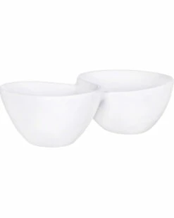 Home Essentials Pure Two-Section Dip Bowl Serveware