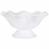 Home Essentials Pure 12In Footed Ruffle Bowl Serveware