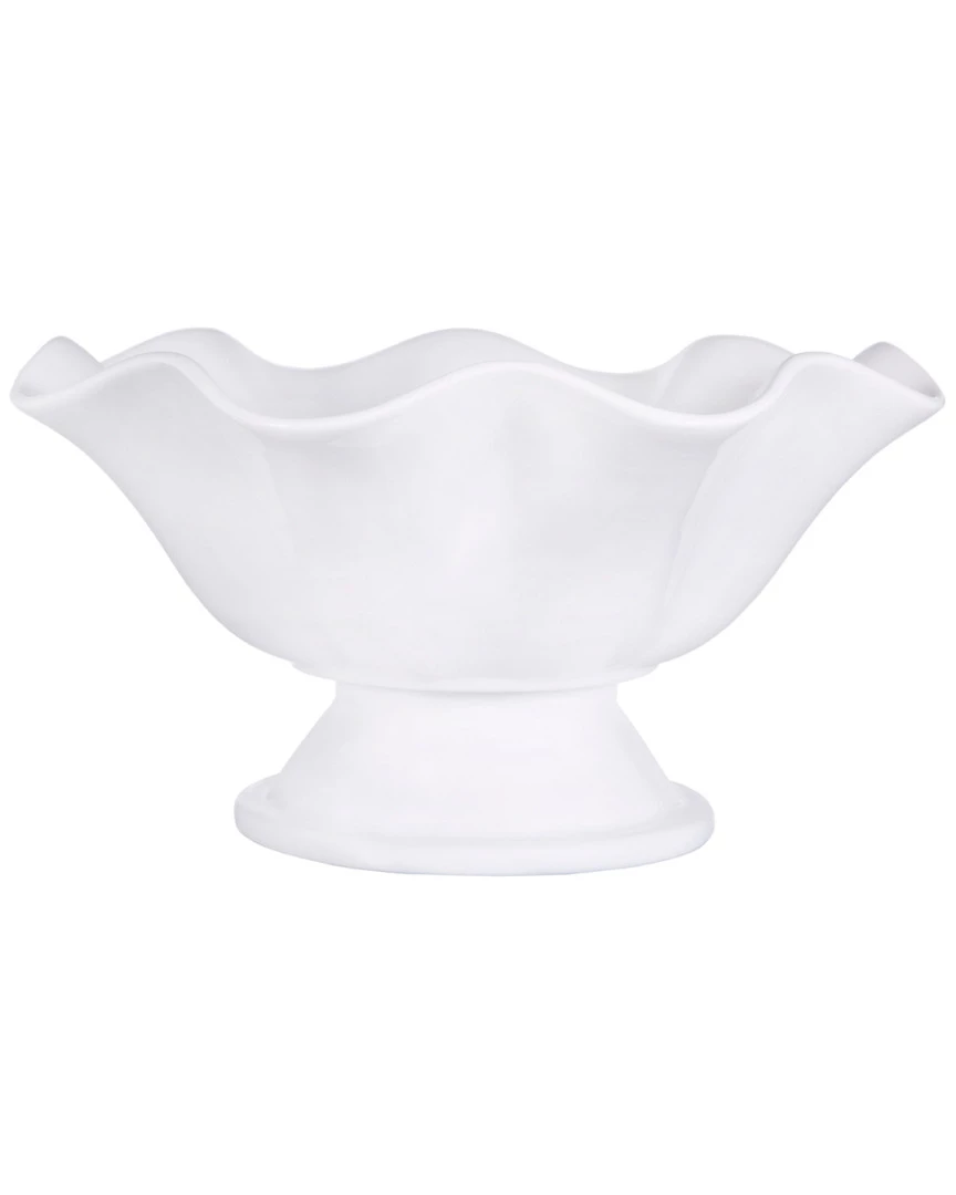 Home Essentials Pure 12In Footed Ruffle Bowl Serveware 3 Home Essentials Pure 12In Footed Ruffle Bowl Serveware