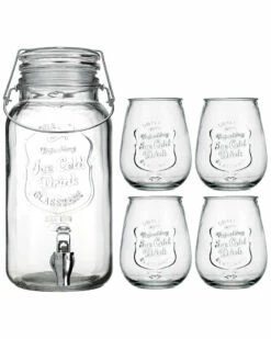 Home Essentials Retroware 5Pc Bail&Tr Display/Steel Bar Carts & Accessories