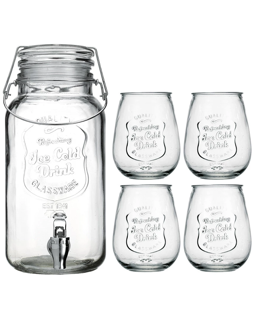 Home Essentials Retroware 5Pc Bail&Tr Display/Steel Bar Carts & Accessories 3 Home Essentials Retroware 5Pc Bail&Tr Display/Steel Bar Carts & Accessories