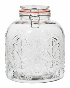 Home Essentials 122Oz Lace Bail&Trig Canister Kitchen & Pantry Storage