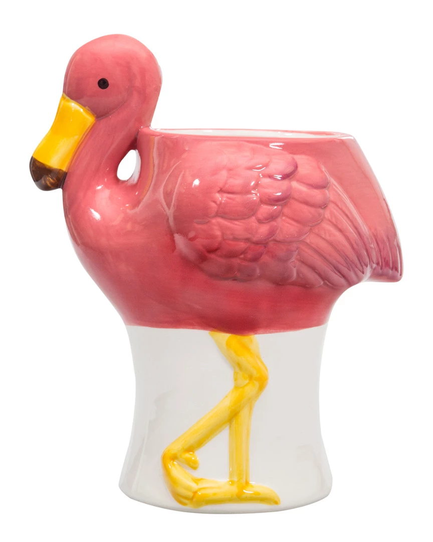 Home Essentials 8.25In Flamingo Utensil Crock Kitchen & Pantry Storage 3 Home Essentials 8.25In Flamingo Utensil Crock Kitchen & Pantry Storage
