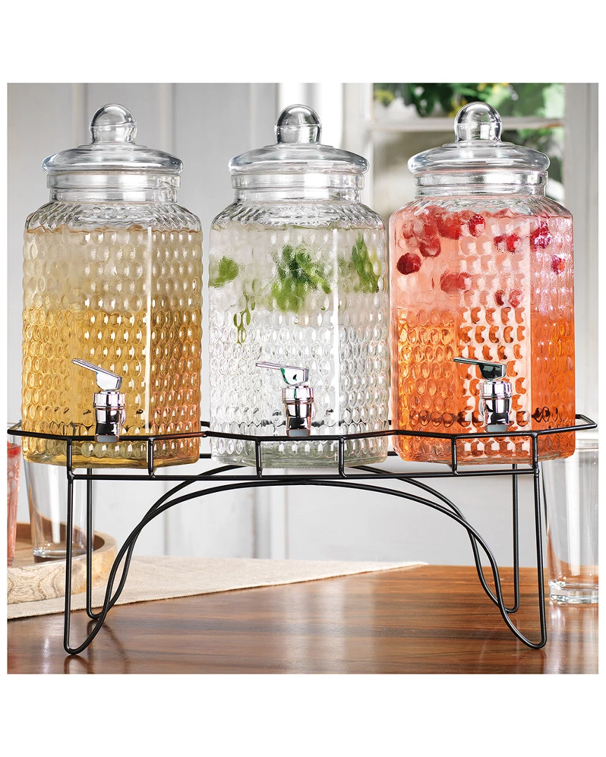 Home Essentials He/Ls Triple Display On Rack 1Gal Bar Carts & Accessories 3 Home Essentials He/Ls Triple Display On Rack 1Gal Bar Carts & Accessories