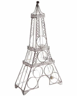 Home Essentials Wine Rack Eiffel Tower White Bar Carts & Accessories