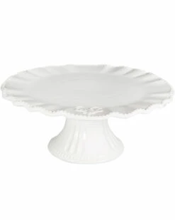 Home Essentials 10In Bead Ruffle Icon Cake Platter Cookware