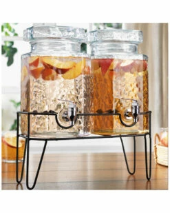 Home Essentials 1gal Double Hammered Beverage Dispenser Bar Carts & Accessories