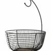 Home Essentials Black Wire Banana Hold With Bowl Serveware -Home Essentials store 3050041029 RLLZ 1