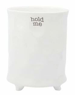 Home Essentials 6.2in Foot Utensil Crock With Words Serveware