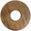 Home Essentials Set Of 2 Round Modern Open Wood Trivet Serveware