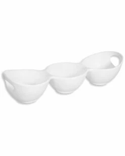 Home Essentials Pure 13in 3Sect Bowls Serve Serveware