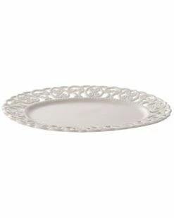Home Essentials 12X8 Pierced Scroll Oval Platter Serveware -Home Essentials store 3050269271 RLLZ 3