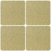 Home Essentials Set Of 6 Square Gold Twinkle Coasters Serveware -Home Essentials store 3050298783 RLLZ 1