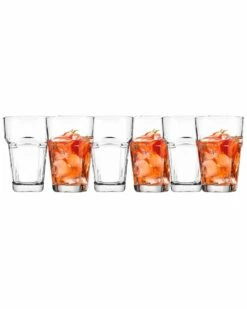 Home Essentials Market Square Set Of 6 Hiball 14.2O Drinkware