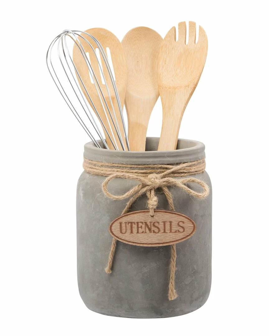 Home Essentials 7in Can Shape Utensil Crock Serveware 4 Home Essentials 7in Can Shape Utensil Crock Serveware - Image 2