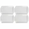 Home Essentials Set Of 4 8.5In Rectangle Cut Corner Platter Dinnerware 1 Home Essentials Set Of 4 8.5In Rectangle Cut Corner Platter Dinnerware -Home Essentials store 3050399148 RLLZ 1