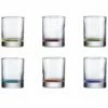 Home Essentials Tri Color Set Of 6 2.7Oz Shot Glass Drinkware