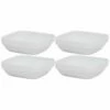 Home Essentials Set Of 4 5In Square Stackable Bowls Dinnerware