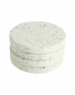 Home Essentials Set Of 4 4in /Rd Terraz Coaster Serveware