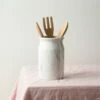 Home Essentials 8in Marble Look Utensil Crock Serveware