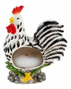 Home Essentials Rooster Scrub Holder With Scrubby Decorative Items & Frames
