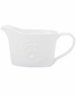 Home Essentials 20Oz Embossed Face Gravyboat Confuse Serveware