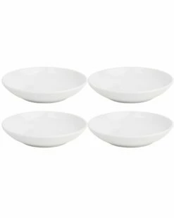 Home Essentials Set Of 4 5.5In Round Shallow Bowls Dinnerware