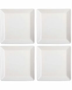 Home Essentials Ff Set Of 4 5in Square Appetizer Platter Serveware