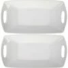 Home Essentials Set Of 2 12in Porcelain Bowls With Handles Serveware