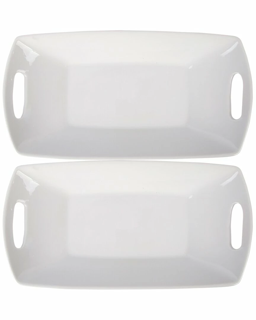 Home Essentials Set Of 2 12in Porcelain Bowls With Handles Serveware 3 Home Essentials Set Of 2 12in Porcelain Bowls With Handles Serveware