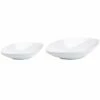 Home Essentials Set Of 2 Oval Point Bowls 12in 14In Serveware -Home Essentials store 3050690577 RLLZ 1