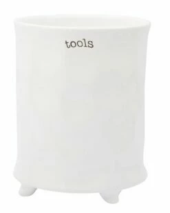Home Essentials 6.2in Foot Utensil Crock With Word Serveware