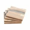 Home Essentials Set Of 4 4Insq Champagne Resin Coasters Serveware