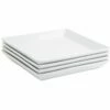 Home Essentials Set Of 4 7.25In Square Plates Dinnerware -Home Essentials store 3050740375 RLLZ 1