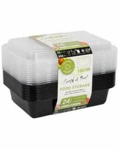 Home Essentials Fresh 24Pc Plastic Storage Container Kitchen & Pantry Storage -Home Essentials store 3050741960 RLLZ 3