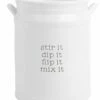 Home Essentials 7in 2Hndl Utensil Crock With Word Serveware