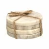 Home Essentials Set Of 4 4in Round Marble Coaster Serveware -Home Essentials store 3050836840 RLLZ 1