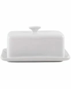 Home Essentials Ff 8in Covered Butter Dish Serveware