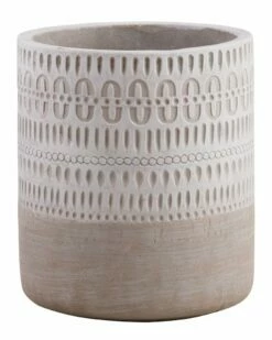 Home Essentials 6in Etched Rd Utensil Crock Kitchen Tools & Gadgets