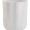 Home Essentials 7.5in Rd Stripe Embossed Utensil Crock Serveware