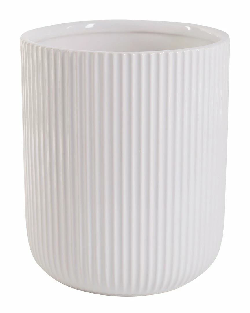 Home Essentials 7.5in Rd Stripe Embossed Utensil Crock Serveware 3 Home Essentials 7.5in Rd Stripe Embossed Utensil Crock Serveware