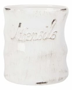 Home Essentials 6in Antique 'Utensils' Crock Serveware