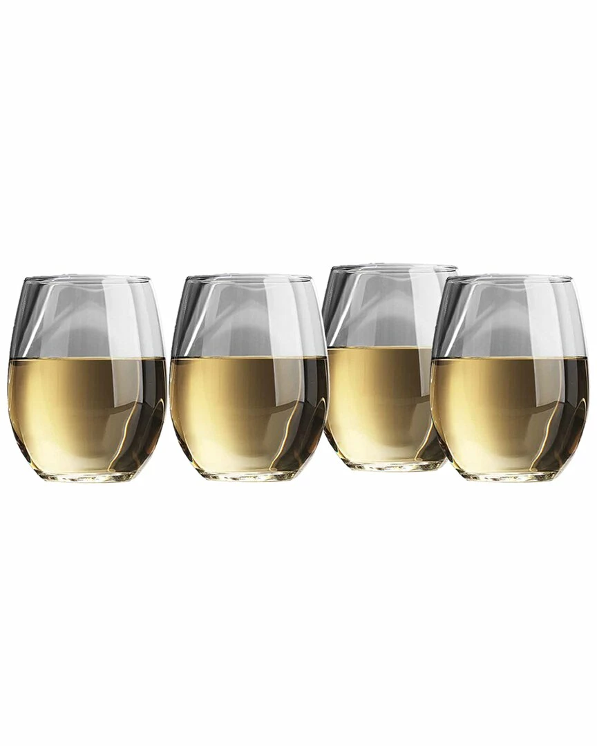 Home Essentials Infinity Set Of 4 15Oz Stemless Wine Glasses Drinkware 3 Home Essentials Infinity Set Of 4 15Oz Stemless Wine Glasses Drinkware