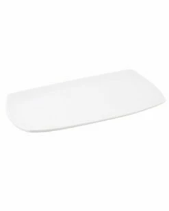 Home Essentials 14in X 7.5in Rec Porcelain Sand Try Serveware