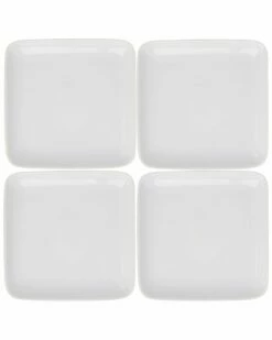 Home Essentials Set Of 4 5In Square Plates Dinnerware
