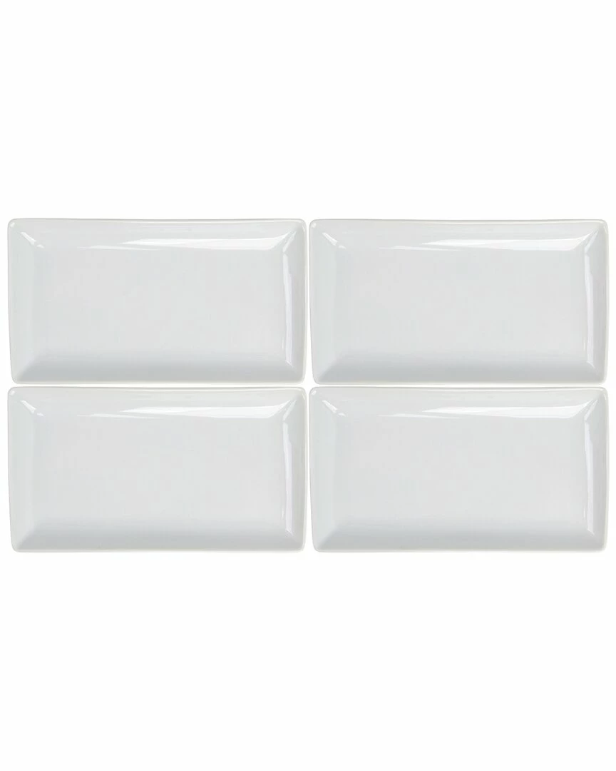 Home Essentials Set Of 4 7In Rectangular Plates Dinnerware 3 Home Essentials Set Of 4 7In Rectangular Plates Dinnerware