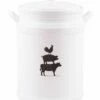 Home Essentials 84Oz Debossed Cowith Pig/Rooster Canister Kitchen & Pantry Storage 2 Home Essentials 84Oz Debossed Cowith Pig/Rooster Canister Kitchen & Pantry Storage -Home Essentials store 3050921040 RLLZ 1