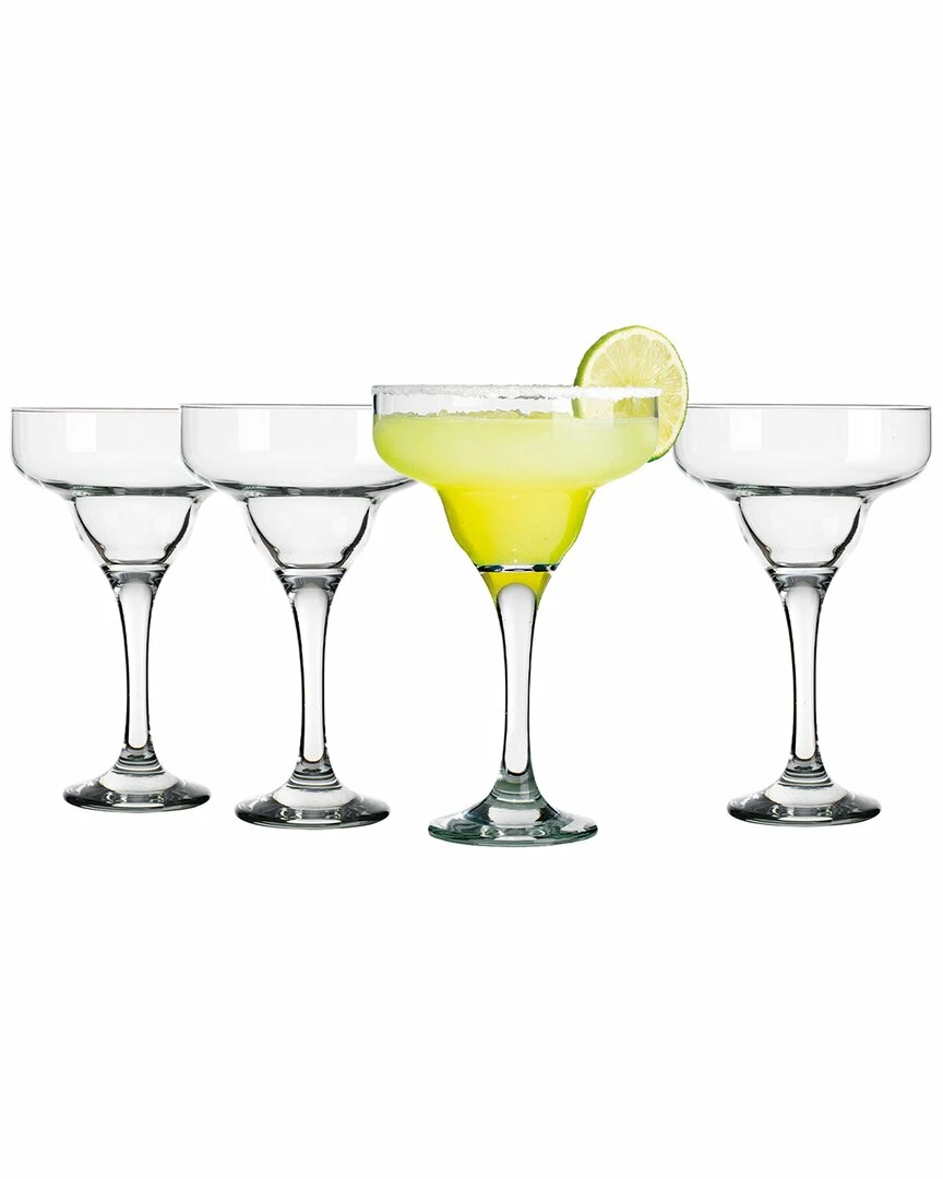 Home Essentials Basic Set Of 4 10Oz Margarita Glass Drinkware 3 Home Essentials Basic Set Of 4 10Oz Margarita Glass Drinkware