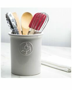 Home Essentials 7in Utensil Crock With Emboss Serveware -Home Essentials store 3050975529 RLLZ 2