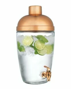 Home Essentials He 1Gal Copper Shaker Dispenser Bar Carts & Accessories